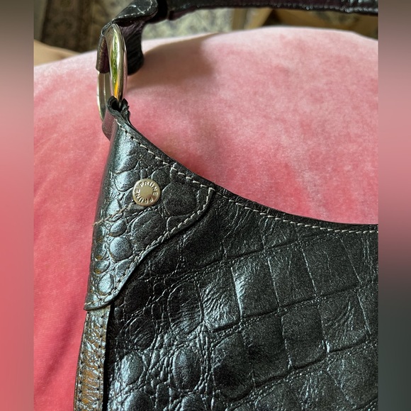 Y2K Prüne handbag leather -metallic blue/gray - Picture 3 of 8